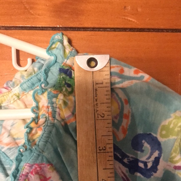 LRL Lauren Jeans CO. Ralph Lauren, Large paisley floral multi colored on blues. - Picture 9 of 10